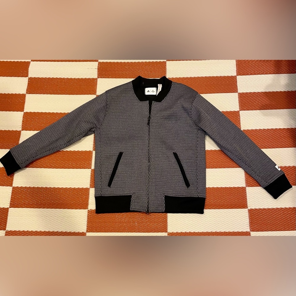 Reigning Champ Black and Gray Bomber Jacket